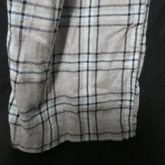 Plaid Flannel Lounge Pants | Front Button Detail | Stretchy Waistband | Unisex - Picture 15 of 15